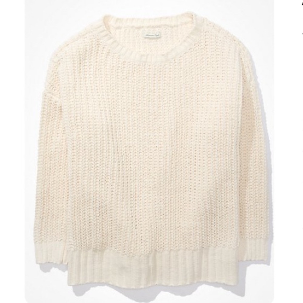 Like new, Cream Color, American Eagle Sweater, Size XL